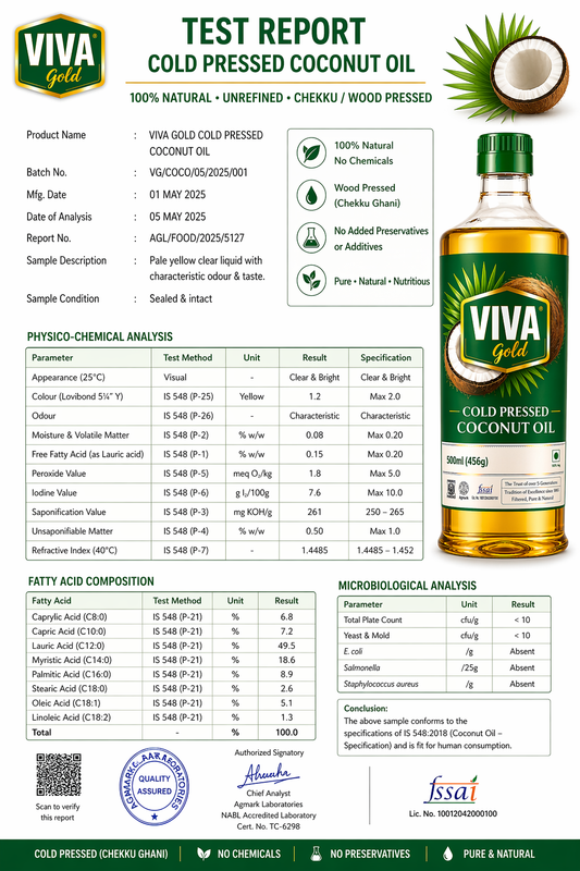 Cold Pressed Cheku Coconut Oil 1L