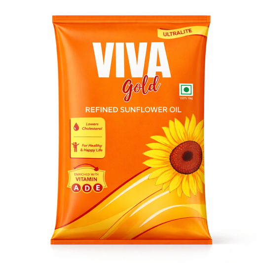 Viva Gold Refined Sunflower Oil 1L