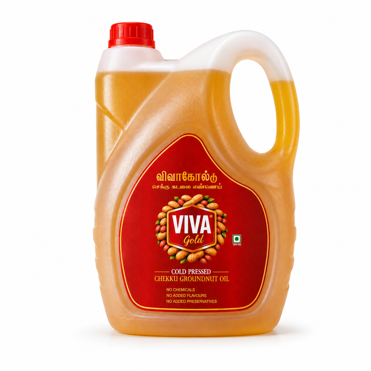 Cold Pressed Chekku Groundnut Oil - 5L