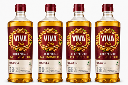 Viva Gold Cold Pressed Groundnut Oil 1L Bottle