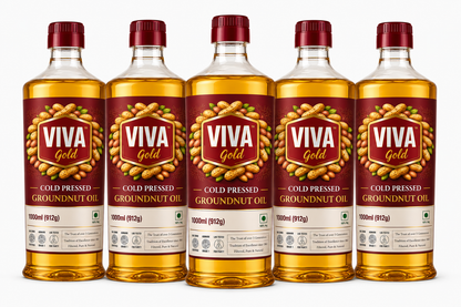Viva Gold Cold Pressed Groundnut Oil 1L Bottle