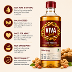 Viva Gold Cold Pressed Chekku Groundnut Oil 1L