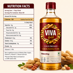 Viva Gold Cold Pressed Chekku Groundnut Oil 1L